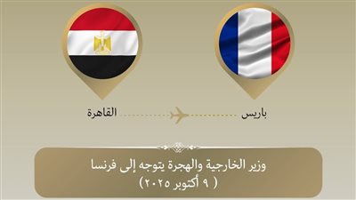 وزير الخارجية يتوجه إلى باريس