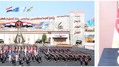 الفريق أول عبد المجيد صقر القائد العام للقوات المسلحة وزير الدفاع والإنتاج الحربى يشهد حفل تخرج دفعات جديدة من الكليات العسكرية  