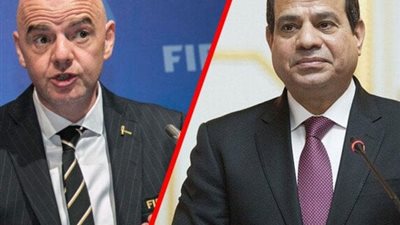 الرئيس السيسي يستقبل رئيس الفيفا في مقر قمة شرم الشيخ للسلام