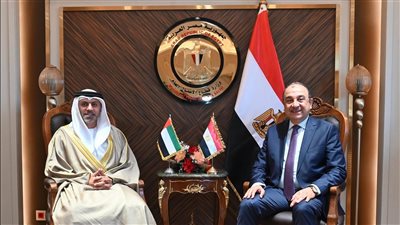 وزير قطاع الأعمال يستقبل سفير الإمارات الجديد بالقاهرة ويؤكد عمق العلاقات بين البلدين