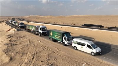 بتوجيهات شيخ الأزهر.. دخول قافلة بيت الزكاة والصدقات الإغاثية إلى غزة 