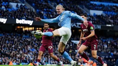 هالاند يكسر رقم رونالدو في ليلة التألق أمام وست هام