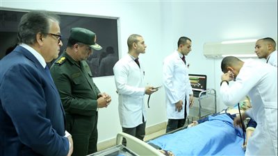 كلية الطب بالقوات المسلحة تستقبل الدكتور خالد عبد الغفار نائب رئيس مجلس الوزراء للتنمية البشرية  وزير الصحة والسكان