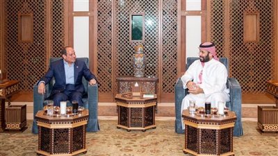 الأمير محمد بن سلمان يستقبل الرئيس السيسي