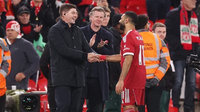 ستيفن جيرارد ومحمد صلاح