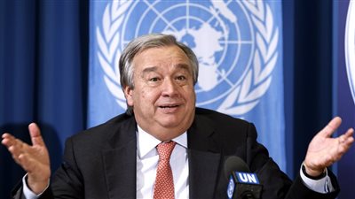 جوتيريش يعرب عن قلقه العميق من تقليص حرية الملاحة فى مضيق هرمز