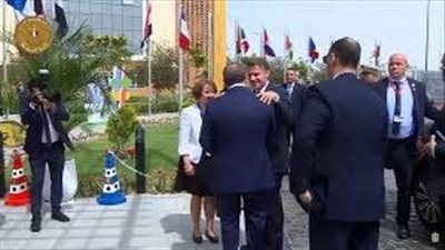 الرئيس السيسى يستقبل نظيره الفرنسى لافتتاح المقر الجديد لجامعة سنجور