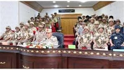 الفريق أشرف سالم زاهر يشهد تنفيذ مشروع مراكز القيادة التعبوى (صمود 4)