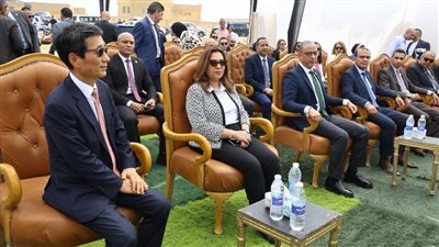 وزيرة التنمية المحلية ومحافظ الجيزة وسفير كوريا الجنوبية يفتتحون مشروع نموذج محاكاة في إدارة منظومة المخلفات الصلبة