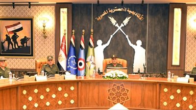 الفريق أشرف سالم زاهر القائد العام للقوات المسلحة وزير الدفاع والإنتاج الحربى يتفقد إختبارات القبول بالأكاديمية العسكرية  