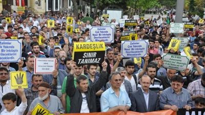 بدء مسيرة منظمات مدنية ضد الإرهاب في تركيا