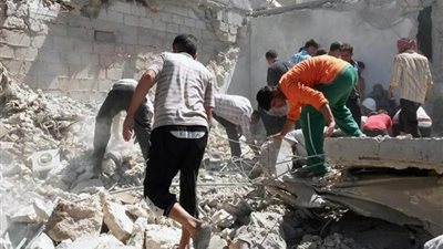 مقتل 38 جراء قصف طيران النظام على مدينة 