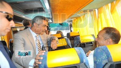 وزير النقل يتفقد أتوبيسات 
