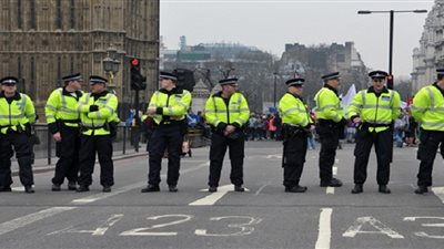 شرطة مانشستر تلقي القبض على شخصين خلال مظاهرات ضد حزب المحافظين