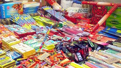 ضبط 165 ألعابًا ناريةً ومصنعًا بدون ترخيص في الغربية