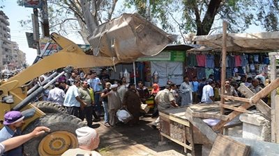 تحرير 186 محضر إشغالات وإزالة بأسيوط