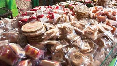 مصادرة 2 طن خامات حلوى منتهية الصلاحية بطنطا