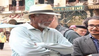مورجان فريمان يعرب عن سعادته بزيارة مصر